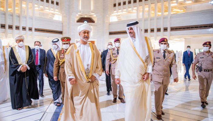صور من زيارة جلالة السلطان المعظم لدولة قطر