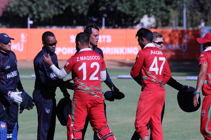 Oman go down fighting to Namibia in ICC Men’s Cricket World Cup League; lose by 40 runs