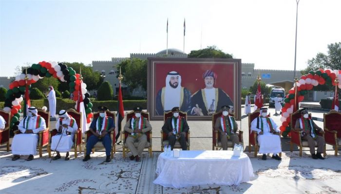 فعاليات احتفالية بالعيد الوطني الـ 50 لدولة الإمارات في منفذ الوجاجة الحدودي