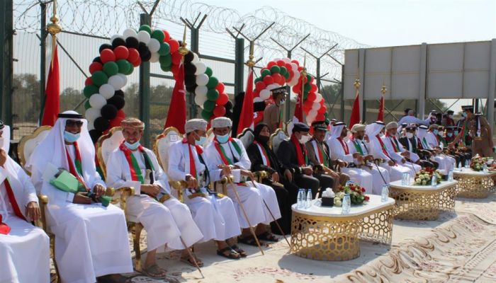 منفذ حماسة الحدودي بالبريمي يحتفل بالعيد الوطني الـ 50 لدولة الإمارات