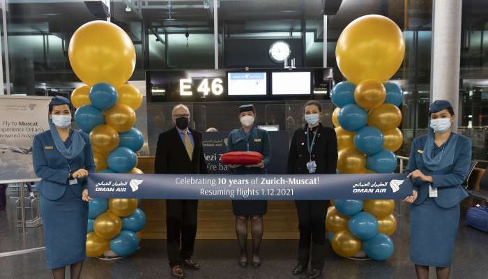 Oman Air marks 10th anniversary of Muscat-Zurich flight