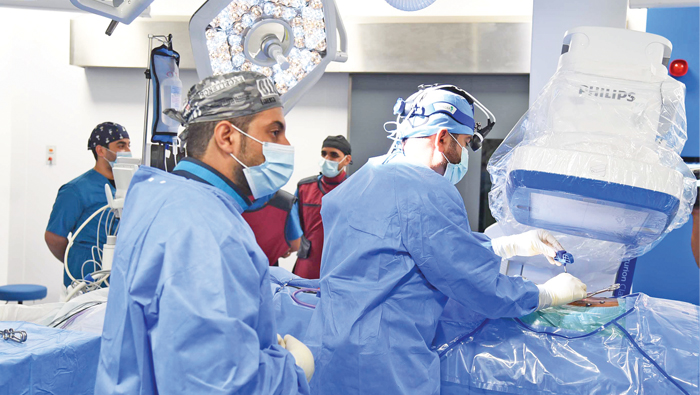 Doctors in Oman use augmented reality to perform crucial spinal surgery