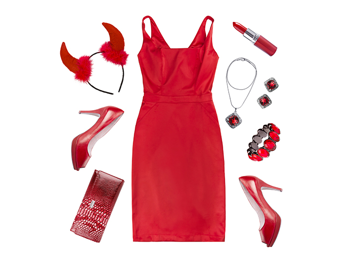 How to accessorise a red dress