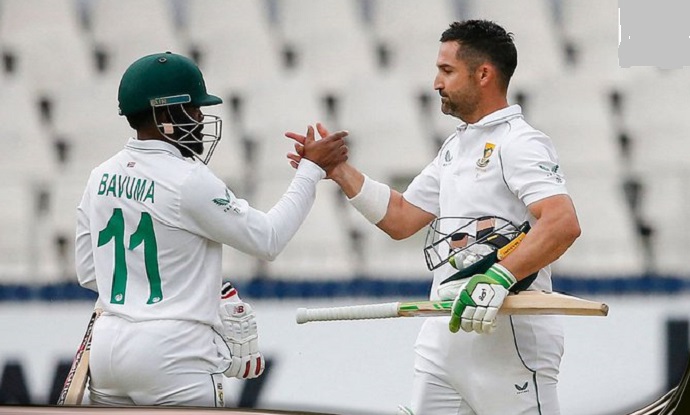 Dean Elgar's heroic knock leads SA to a series levelling win against India