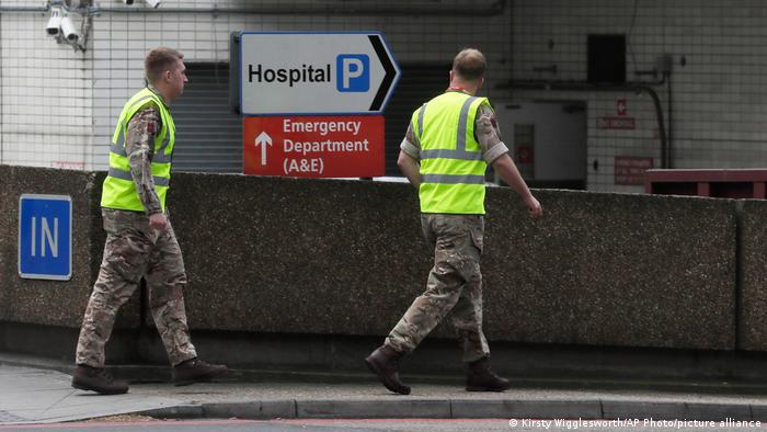 UK deploys military to London hospitals