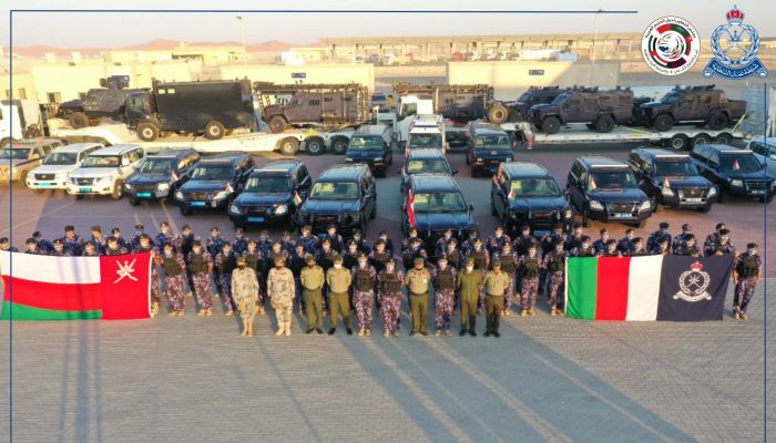 وصول قوة ‎شرطة عمان السلطانية المشاركة في تمرين أمن الخليج العربي ٣