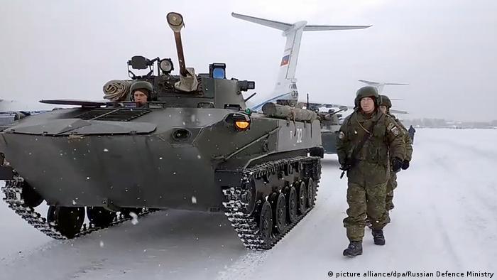 Russian troops return after deployment in Kazakhstan