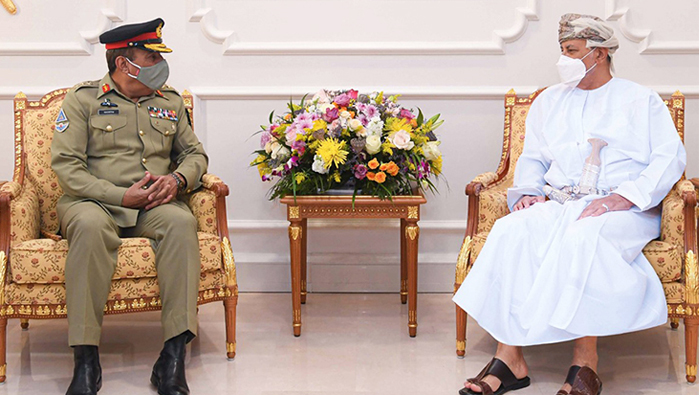 Sayyid Shihab receives Pakistani Joint Chiefs of Staff Chairman