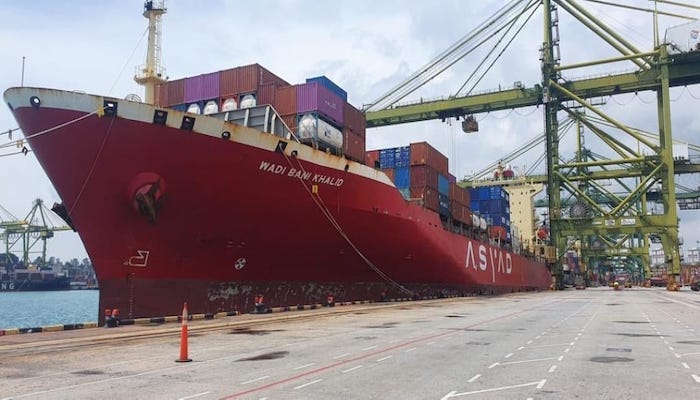 ASYAD Group commissions a direct shipping line to Malaysia and Singapore