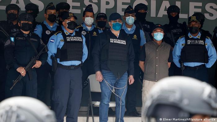 Police arrest Honduras ex-president wanted by US