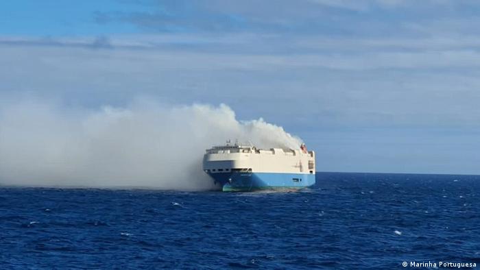 Cargo ship with Porsches, Lamborghinis burning in the Atlantic