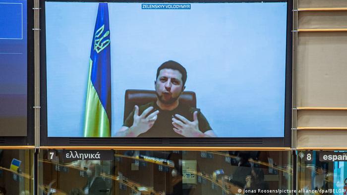 Ukraine's Zelenskyy pushes EU lawmakers for bloc membership