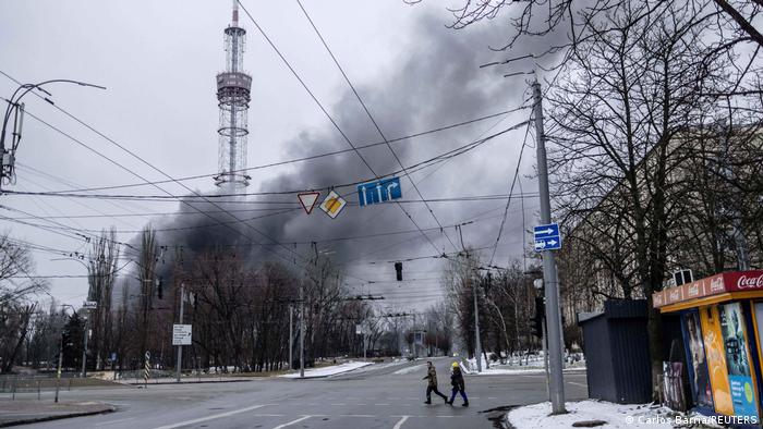 Ukraine says 5 dead after Russian missile hit Kyiv TV tower