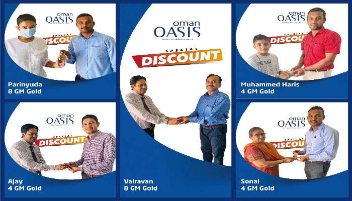 Oman Oasis Announces 5 Gallon Special Discount Offer Raffle Draw Winners