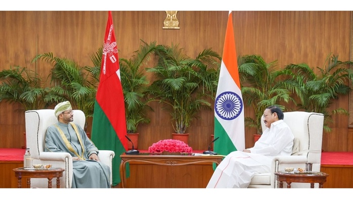 Oman Foreign Minister, India's VP Naidu exchange views on global issues of mutual concern