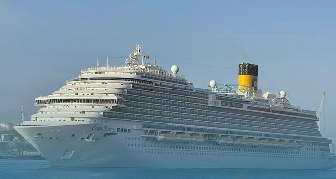 Italian cruise ship 'Costa' docked at Salalah Port