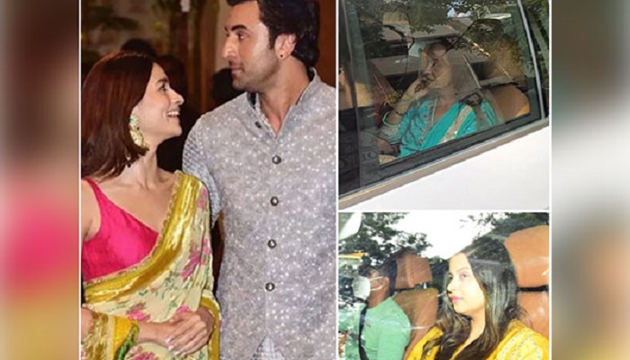 Ranbir-Alia wedding: Soni Razdan, Shaheen Bhatt arrive at Ranbir's residence for Haldi ceremony