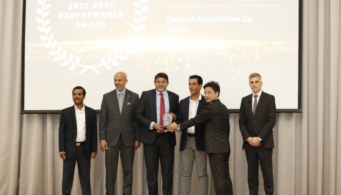 الشركة العامة للسيارات تحصل على جائزة  ’الأداء الأفضل’ التي تقدمها ميتسوبيشي موتورز الشرق الأوسط