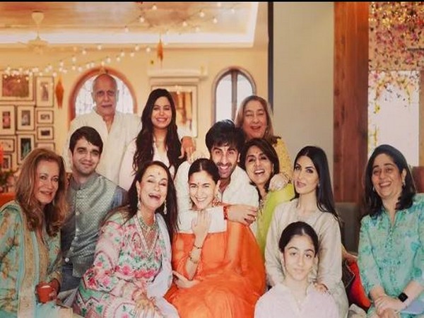 Look at how Ranbir Kapoor cuddles his wife Alia Bhatt in this picture from pre-wedding function