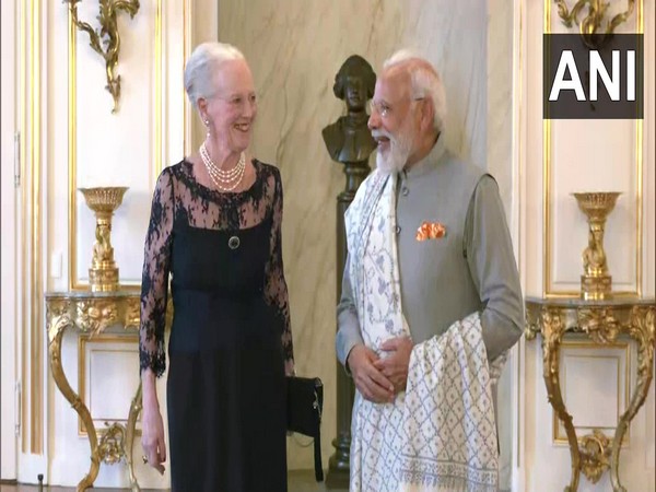 PM Modi meets Queen of Denmark Margrethe II at her palace