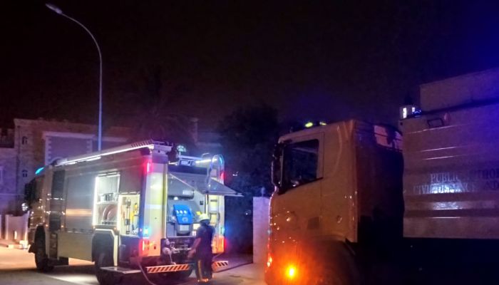 حريق منزل في صلالة