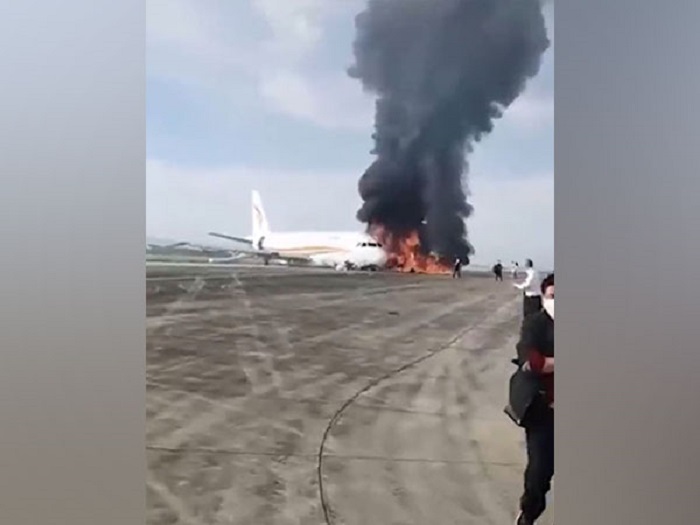 Over 40 injured after passenger plane catches fire on runway in China's Chongqing