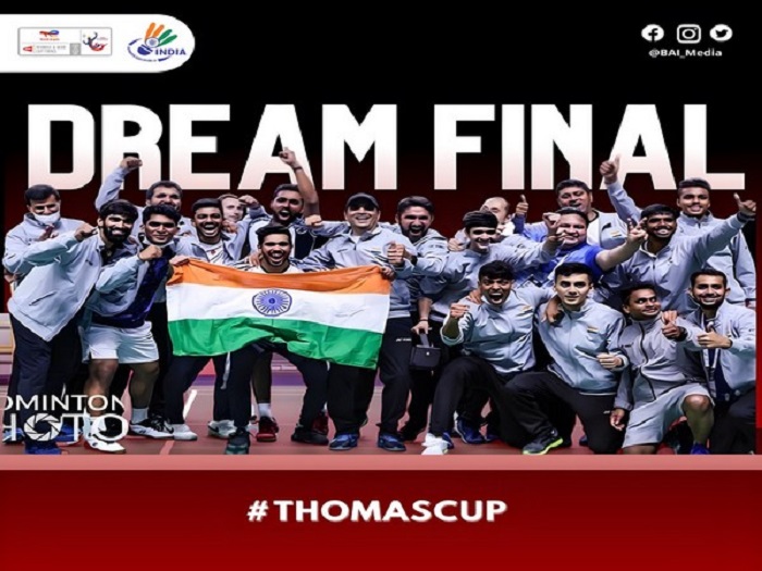India script history, beat Denmark 3-2 to enter maiden Thomas Cup final