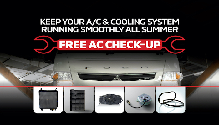 Keep Your FUSO’s A/C Running Cool This Summer with A Free A/C Check