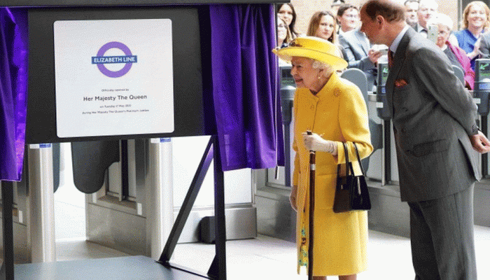 ملكة بريطانيا تحضر افتتاح خط قطار باسمها في لندن