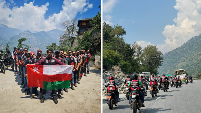 Muscat bikers clock 1,500 km in India