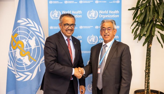 رئيس منظمة الصحة العالمية يشكر سلطنة عمان لجهودها الريادية في مباردة الصحة من أجل السلام