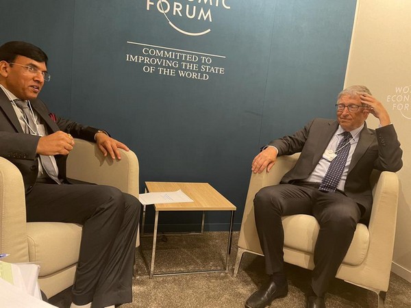 Bill Gates lauds India's vaccination drive in meeting with Mansukh Mandaviya at Davos