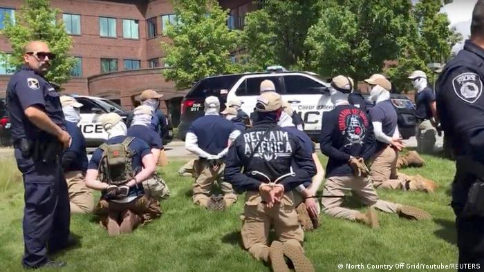 US police arrest 31 men of white nationalist hate group for conspiracy to riot