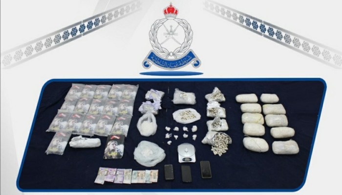 Three arrested in Oman for possession of drugs