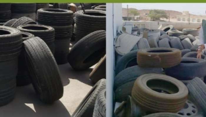 Expats fined OMR 500 for selling used tires