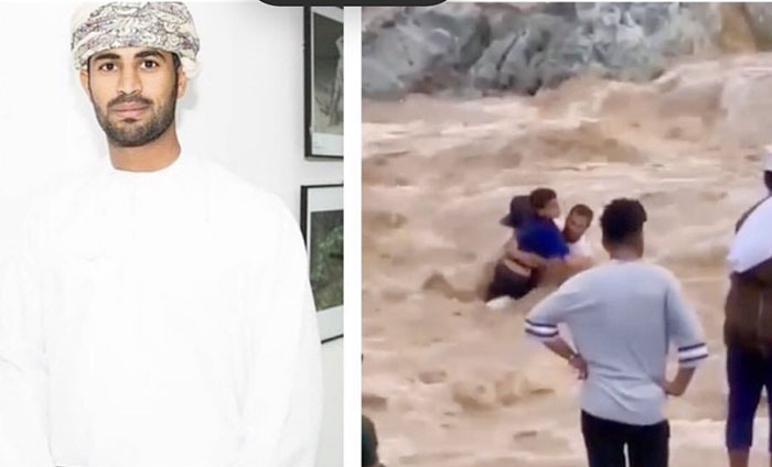 Man risks life to save two children stuck in a wadi in Oman