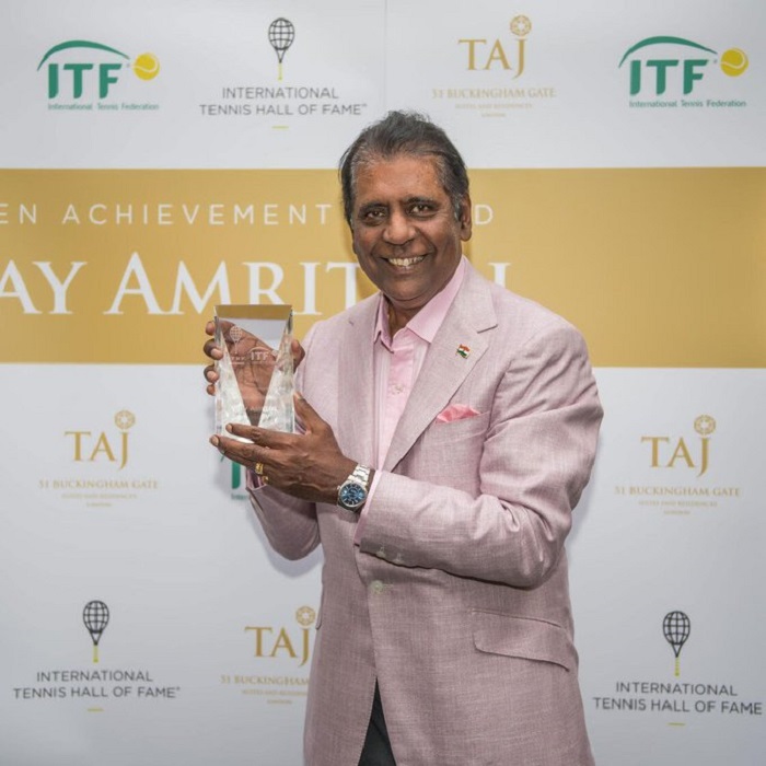 Vijay Amritraj honoured with Golden Achievement Award by ITF and International Tennis Hall of Fame