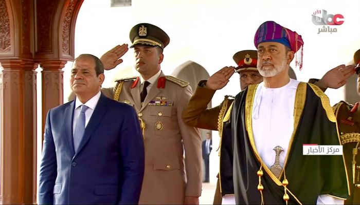 جلالة السلطان والرئيس المصري يعقدان جلسة مباحثات رسميَّة