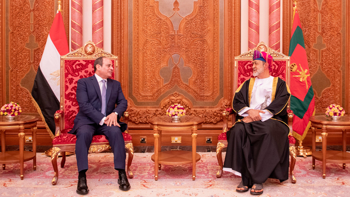HM the Sultan, President of Egypt hold official talks