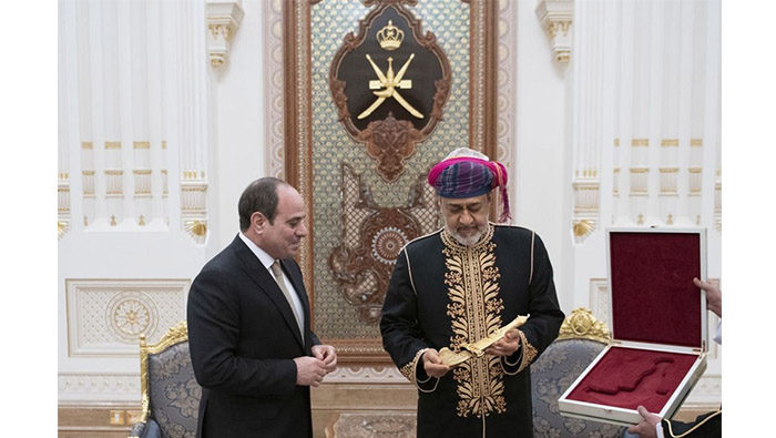 HM The Sultan hosts dinner in honour of Egyptian President