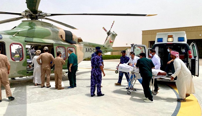 Injured child airlifted to hospital in Oman