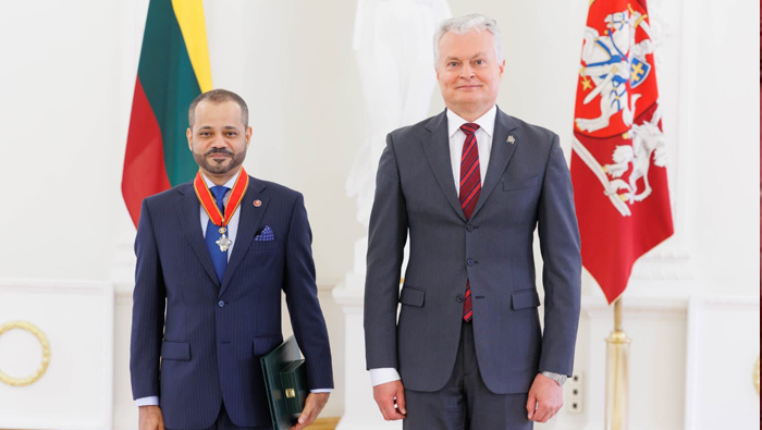 Sayyid Badr conveys HM's greetings to Lithuanian President