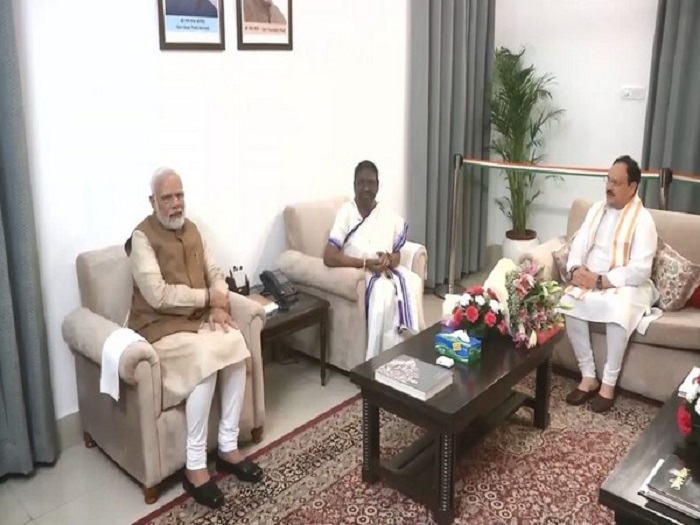 PM Modi meets Droupadi Murmu, greets her on being elected as India's 15th President
