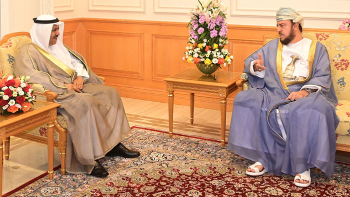 On behalf of HM the Sultan, Sayyid Asa’ad bids farewell to Ambassador of Kuwait