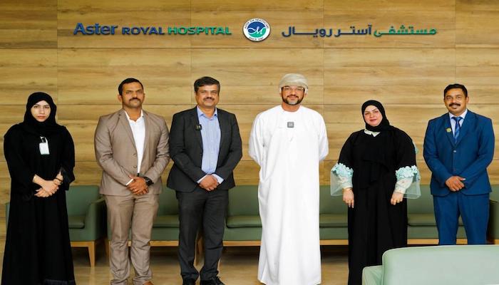 President of Muscat Municipality visits Aster Royal Hospital