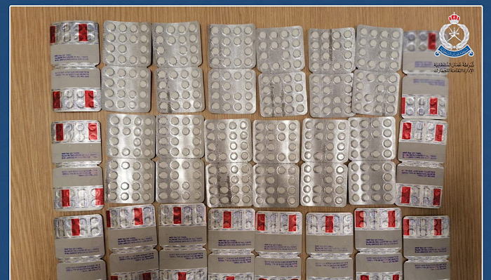 Psychotropic tablets seized at Muscat International Airport