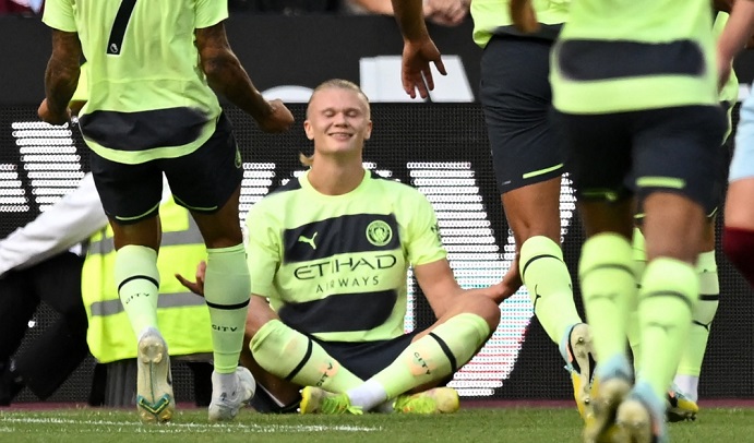 Haaland off to flier as Man City start title defence with win