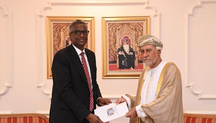 جلالة السلطان يتلقى رسالة خطية من الرئيس الصومالي