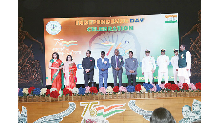 Indian School Bousher holds 76th Independence Day celebrations