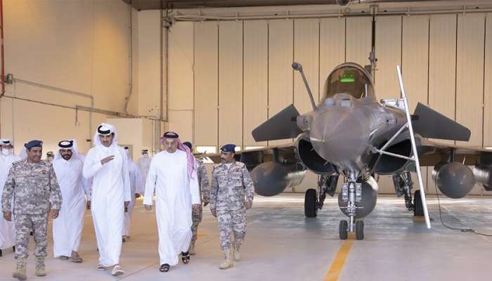 HH the Amir Attends Arrival of Eurofighter Typhoon Aircraft